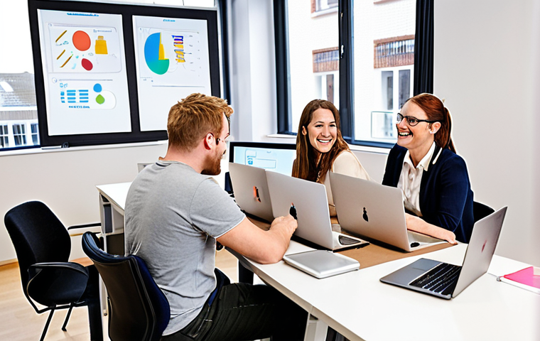 **Image Prompt:** *A diverse group of translators collaborating on a project in a modern, bright office. Laptops displaying translation software, whiteboards with brainstorming notes, and smiling faces. Emphasis on teamwork and communication. Dutch setting.*