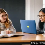 번역사 자격증 스터디 그룹 활용법 - **Prompt:** A diverse group of 4-5 young adult translation students, a balanced mix of genders, are ...